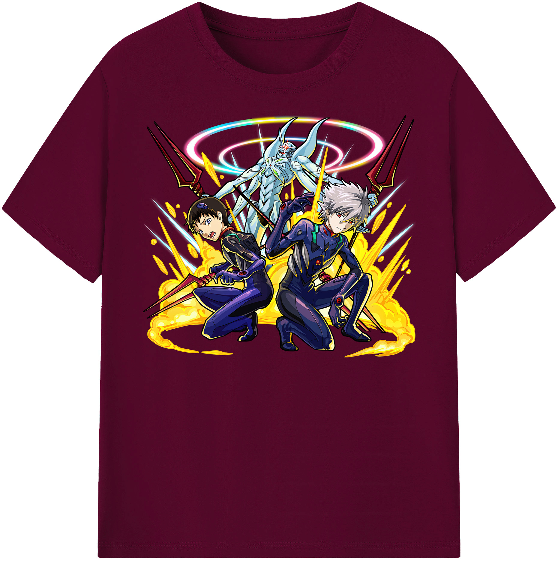 （画像用） EVA 新世紀エヴァンゲリオン レディースカジュアルプリントTシャツ（綿100％）